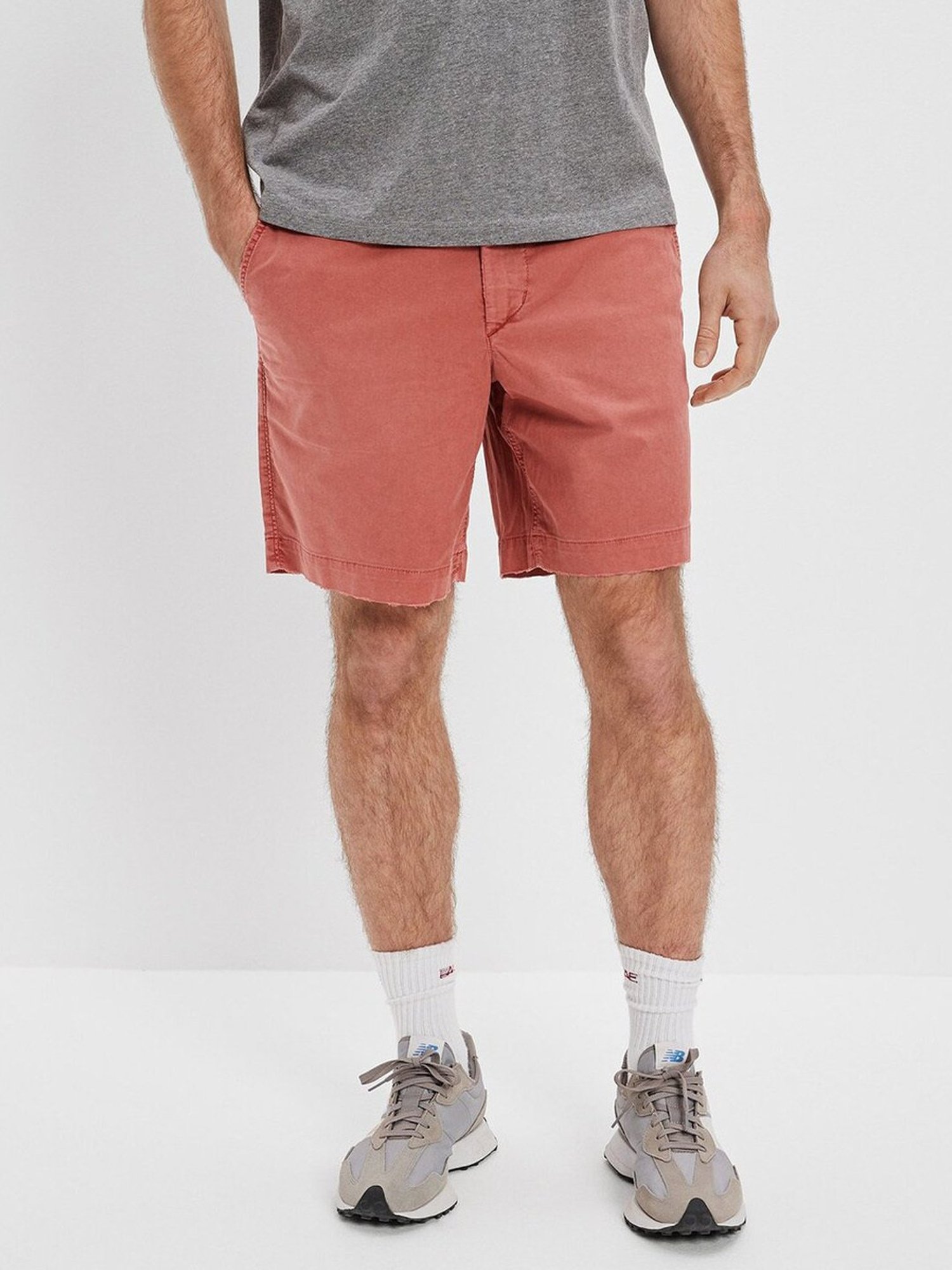 American Eagle Outfitters Peach Cotton Regular Fit Shorts