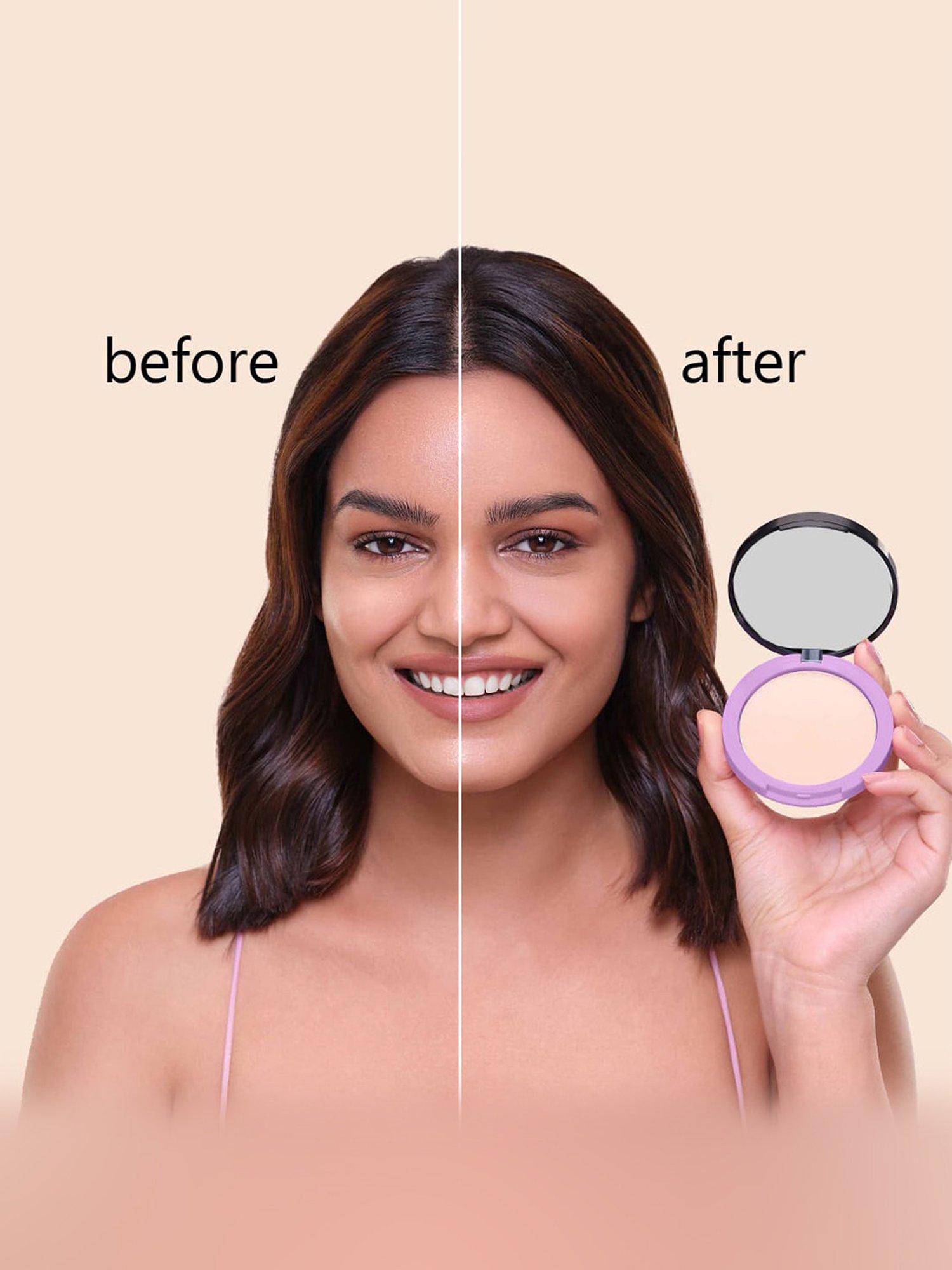 Plum Legit Matte Talc-Free Compact With SPF 15 Tan Glow 130N - 9 gm