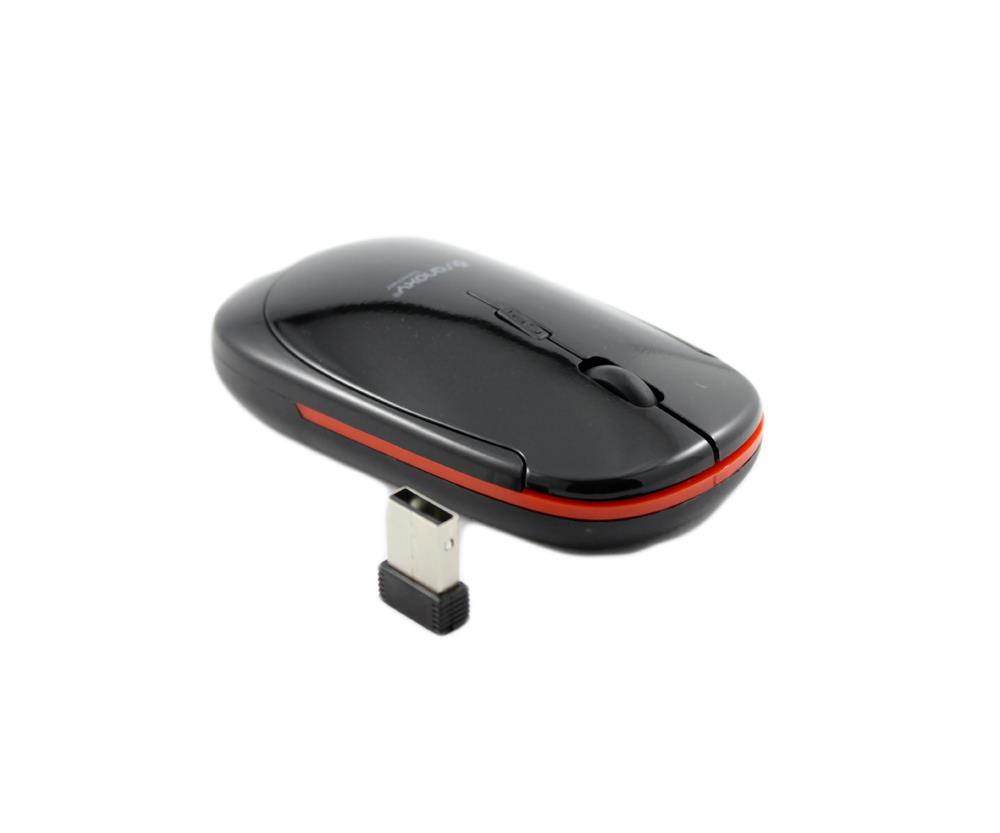 SANOXY 2.4G Wireless Slim Flat Mouse for Computer/Laptop HIGH DPI (Black)