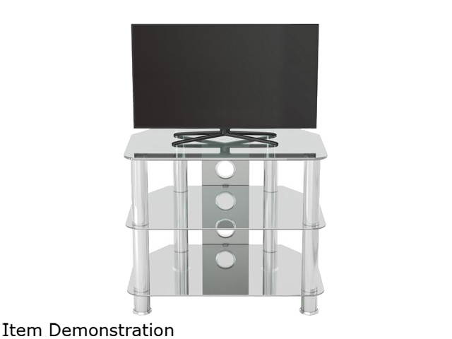 AVF SDC600CMCC-A up to 32" Classic - Corner Glass TV Stand with Cable Management