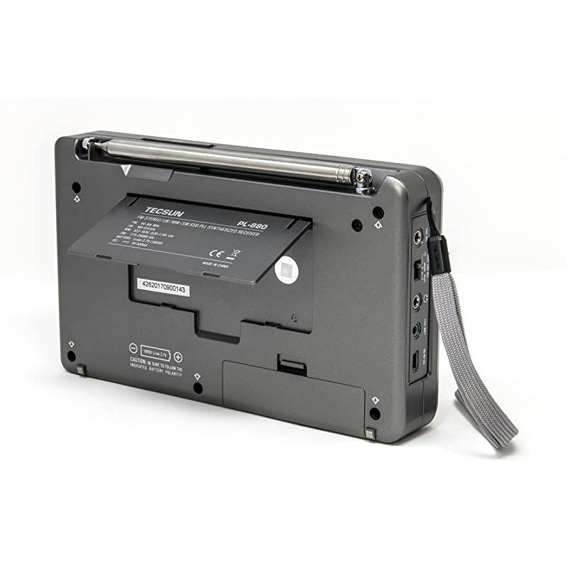 PL880 Portable Digital PLL Dual Conversion AMFM Longwave amp Shortwave Radio with SSB Single Side Band Reception Color Silver