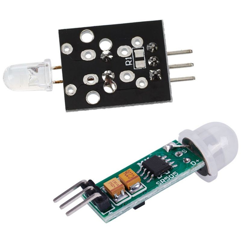 1 Pcs IR Transmitter Module 38KHz PCB 4 X 1,5 X 0,5 cm 4G & 1 Pcs HC-SR505 Mini Infrared PIR Motion Sensor