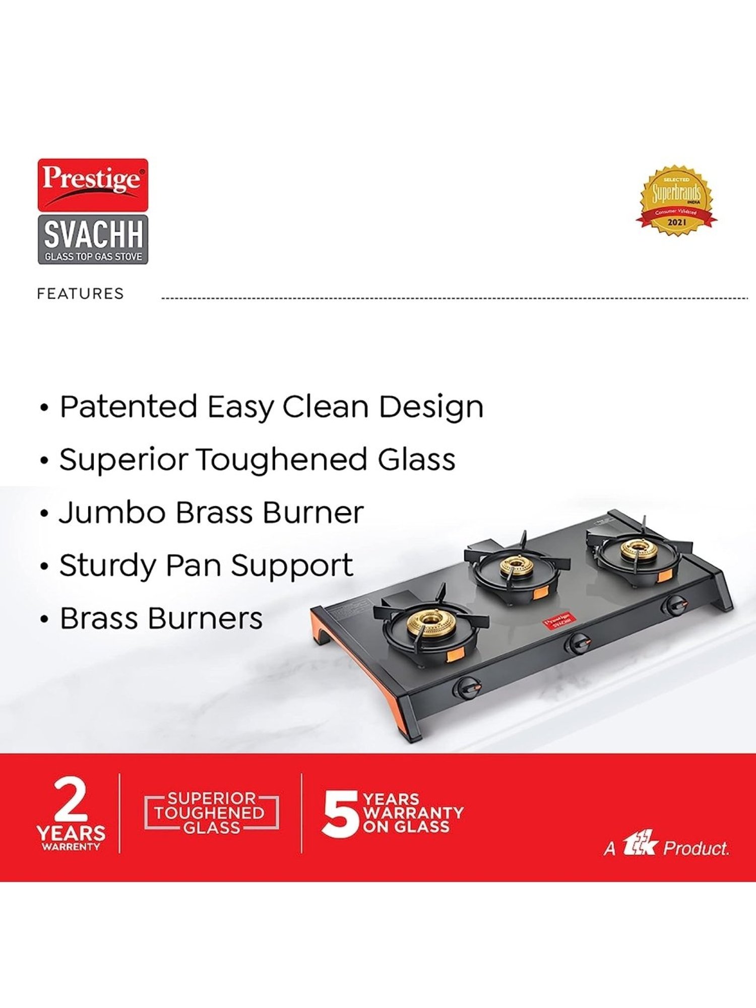 Prestige PIC 16.0 Plus 1900W Induction Cooktop (Black)