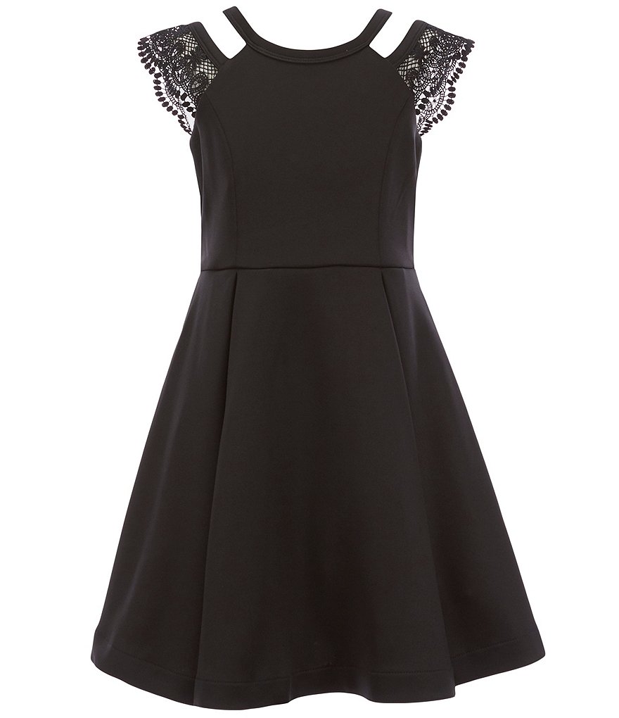 Honey and Rosie Big Girls 7-16 Lace Tiered A-Line Dress