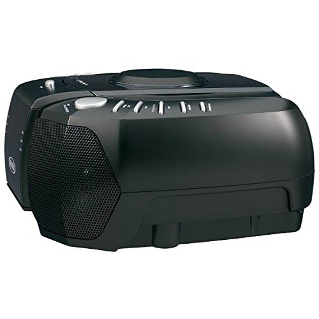 Jensen JCR-310 AM/FM Stereo Dual Alarm Clock Radio with Top Loading CD Player, Digital Tuner and Aux Input, Black