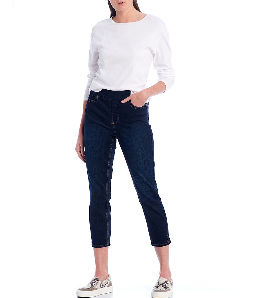 Westbound Petite Size the HIGH RISE fit Denim Skinny Cropped Pants