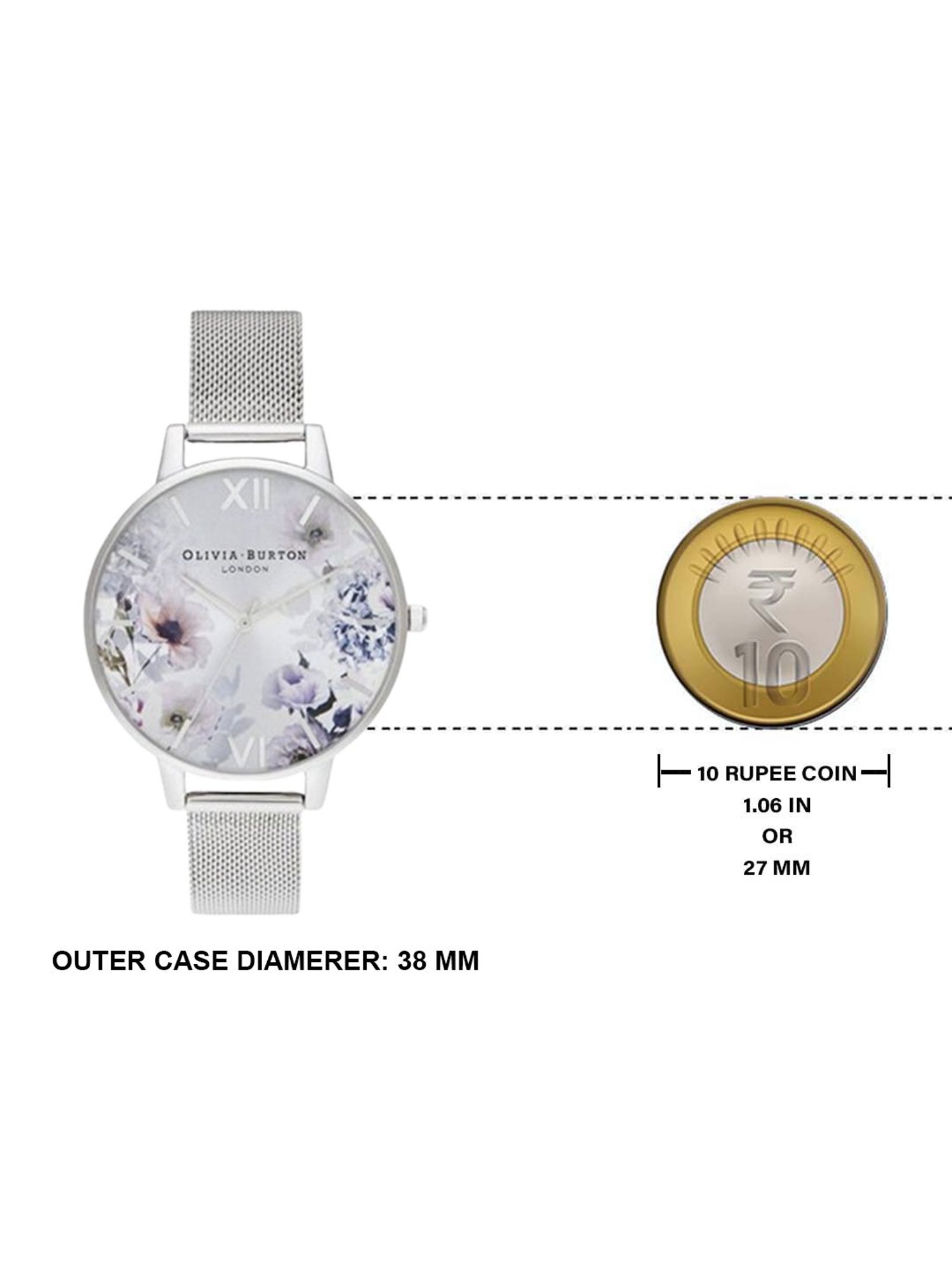 Olivia Burton OBGSET145 Sunlight Florals Analog Watch for Women With Bracelet