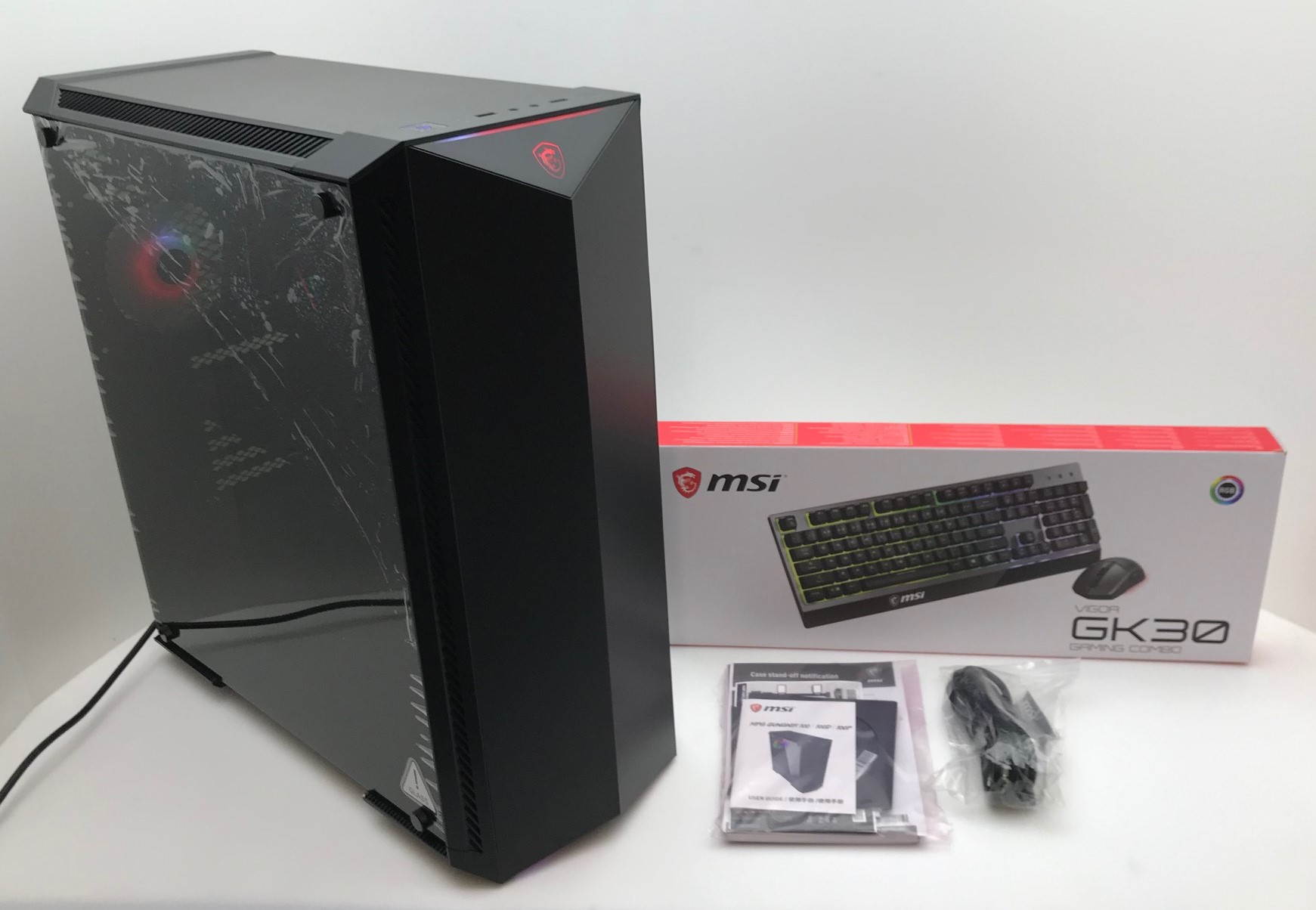 MSI GUNGNIR 100 Intel 10-Core i9-10900K 3.7GHz - Nvidia GeForce RTX 3080 10GB GDDR6X - Z490 Chipset - 2TB 7200RPM + 256GB SSD - 64GB DDR4 3000MHz - 850W - Windows 10 Gaming Desktop