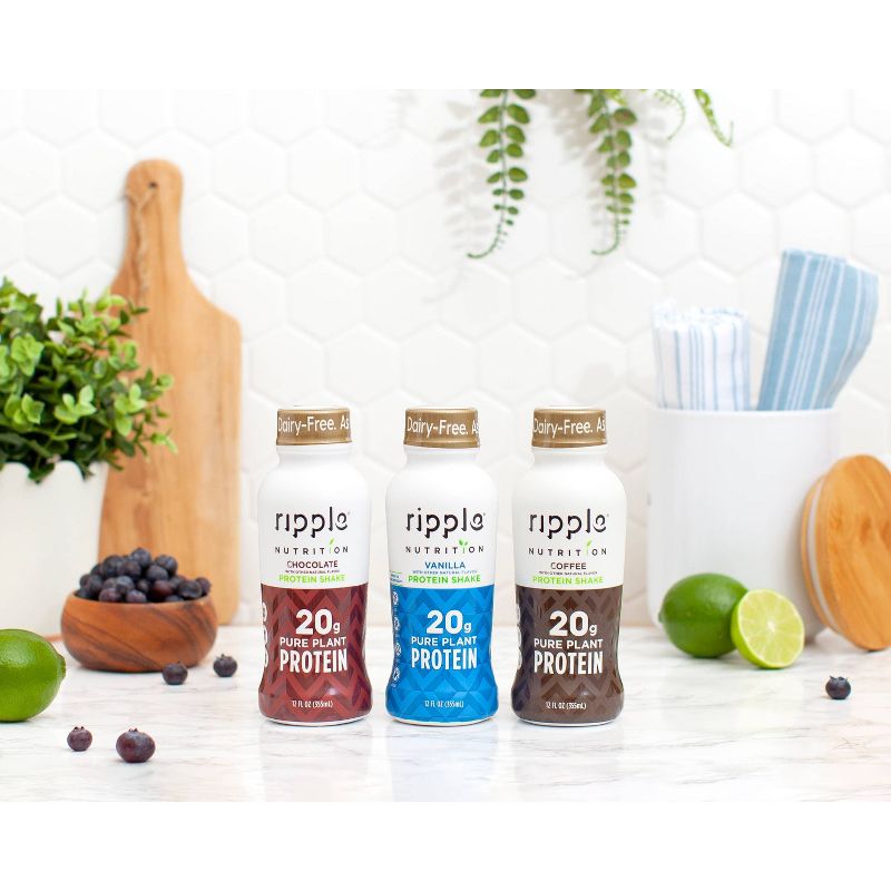 Ripple Vegan Protein Shakes - Vanilla - 4pk