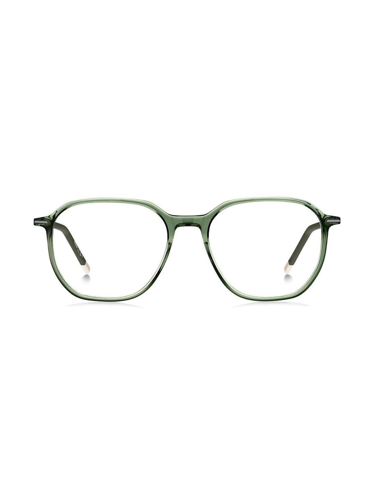 HUGO Green Geometric Eye Frames for Men