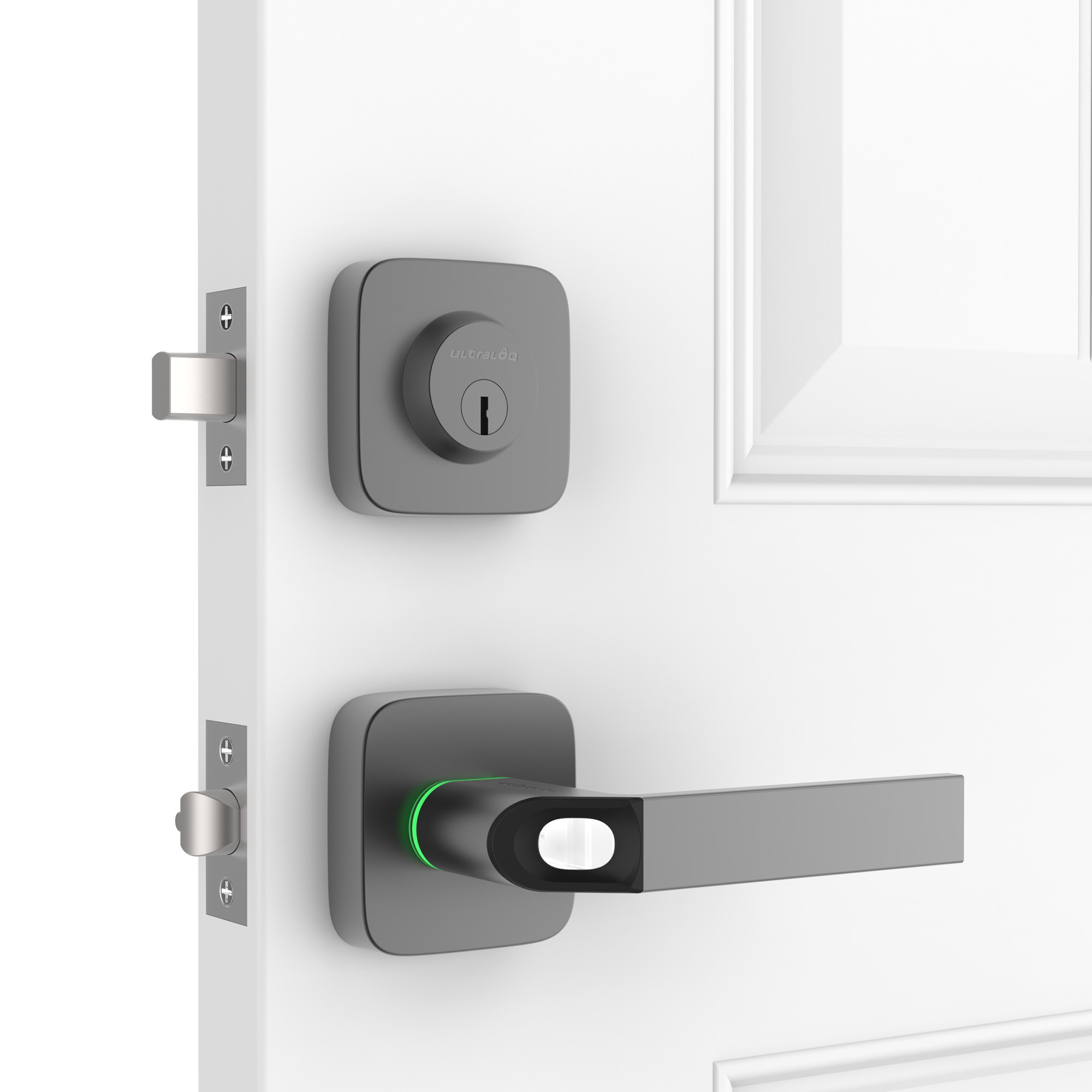 Ultraloq Combo Bluetooth Enabled Fingerprint & Key Fob Two-Point Smart Lock with WiFi Bridge