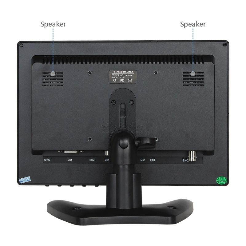 10" IPS HD CCTV Monitor 1280x800 Resolution Support HDMI VGA BNC AV Input for PC