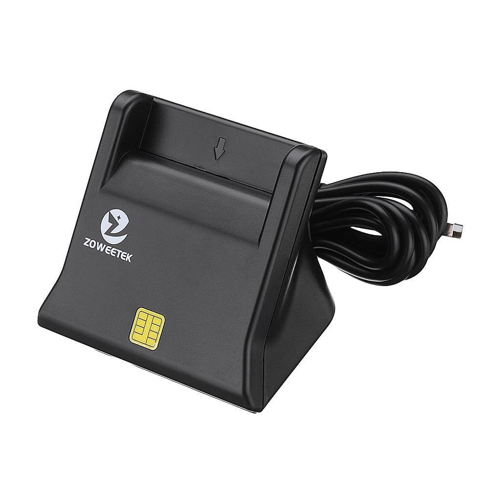 Zoweetek ZW - 12026 - 3 EMV USB Smart Card Reader Writer DOD Military USB -