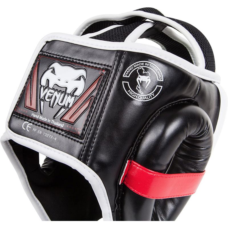 Venum Elite Headgear - Black/Red/Gray