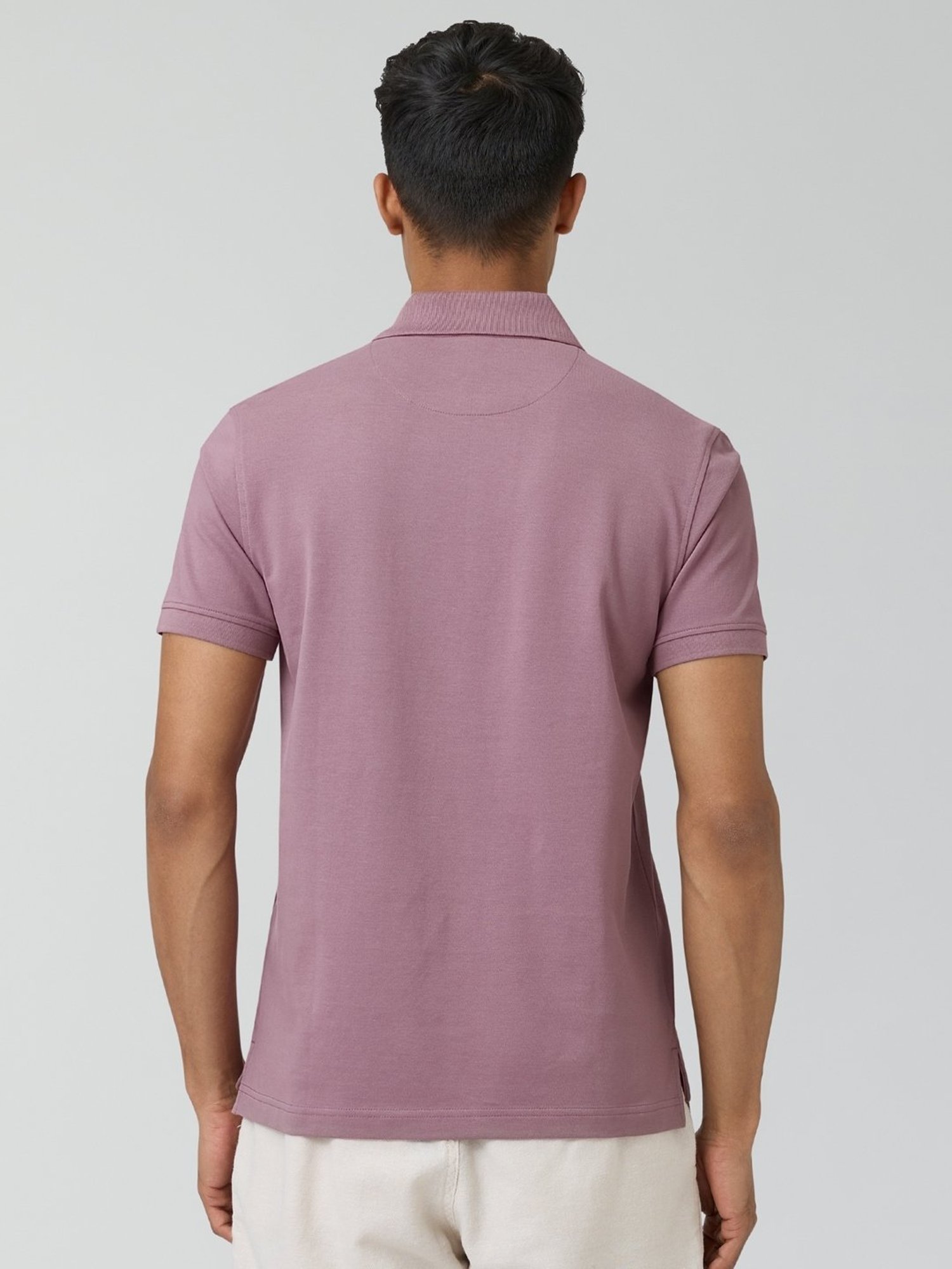 XYXX Rose Blush Cotton Regular Fit Polo T-Shirt