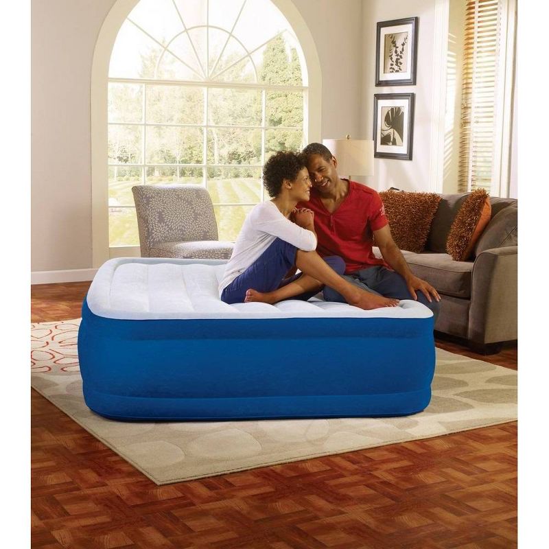 Beautyrest Plush Aire 17" Air Mattress with Edge Support and Electric Pump - Queen
