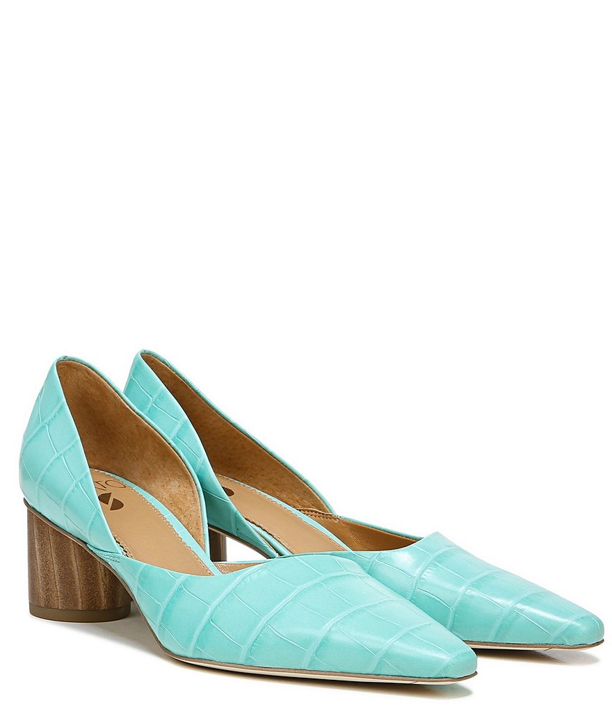 Franco Sarto Rita Croco Leather d'Orsay Pumps