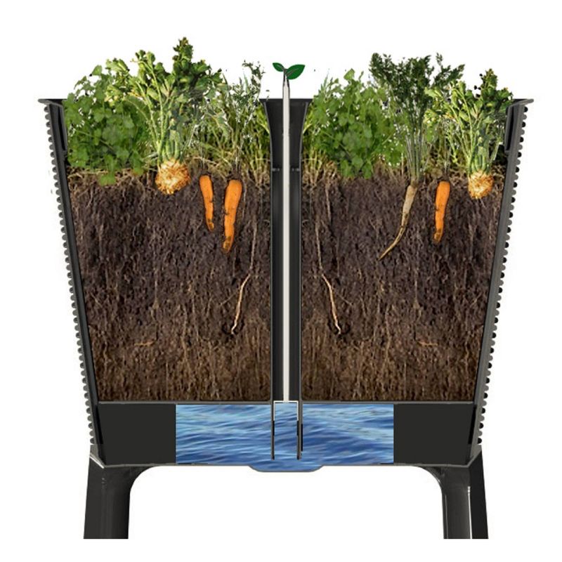 Rectangular Easy Grow Elevated Garden Bed Anthracite - Keter