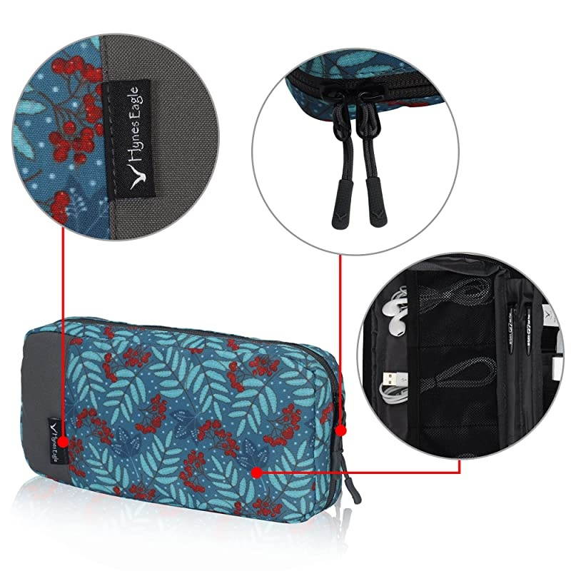 Cord Organizer Small Electronics Case Gadget Pouch Phone Accessories Storage Bag Cherry