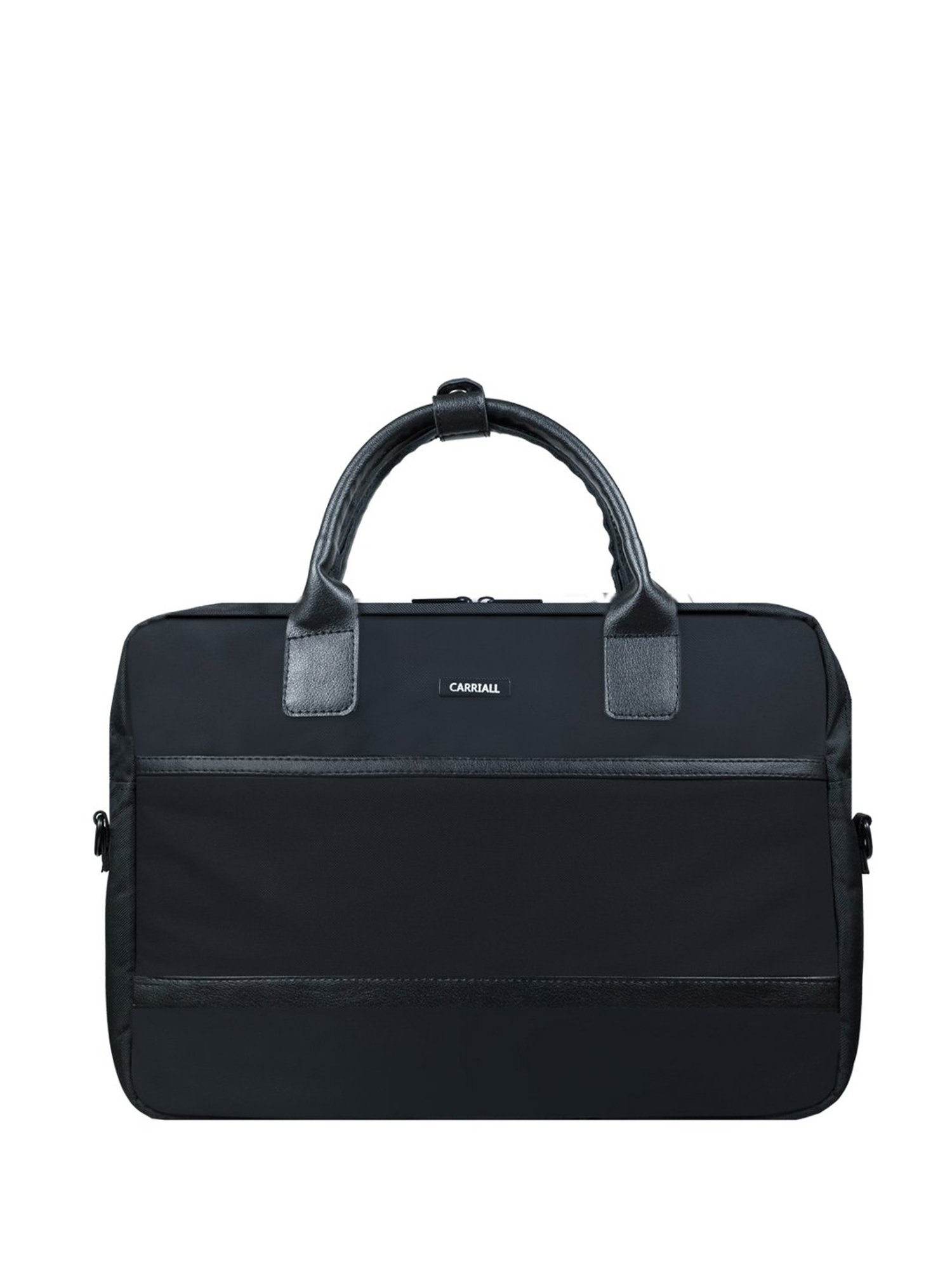 Carriall Elegant Black Polyester Small Laptop Messenger Bags