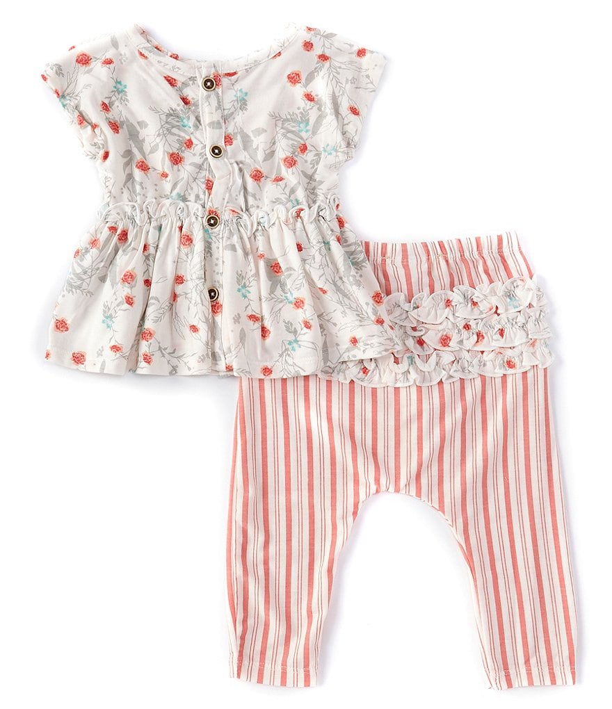 Champion Baby Girls 12-24 Months Short-Sleeve Classic Script Tee & Leggings Set