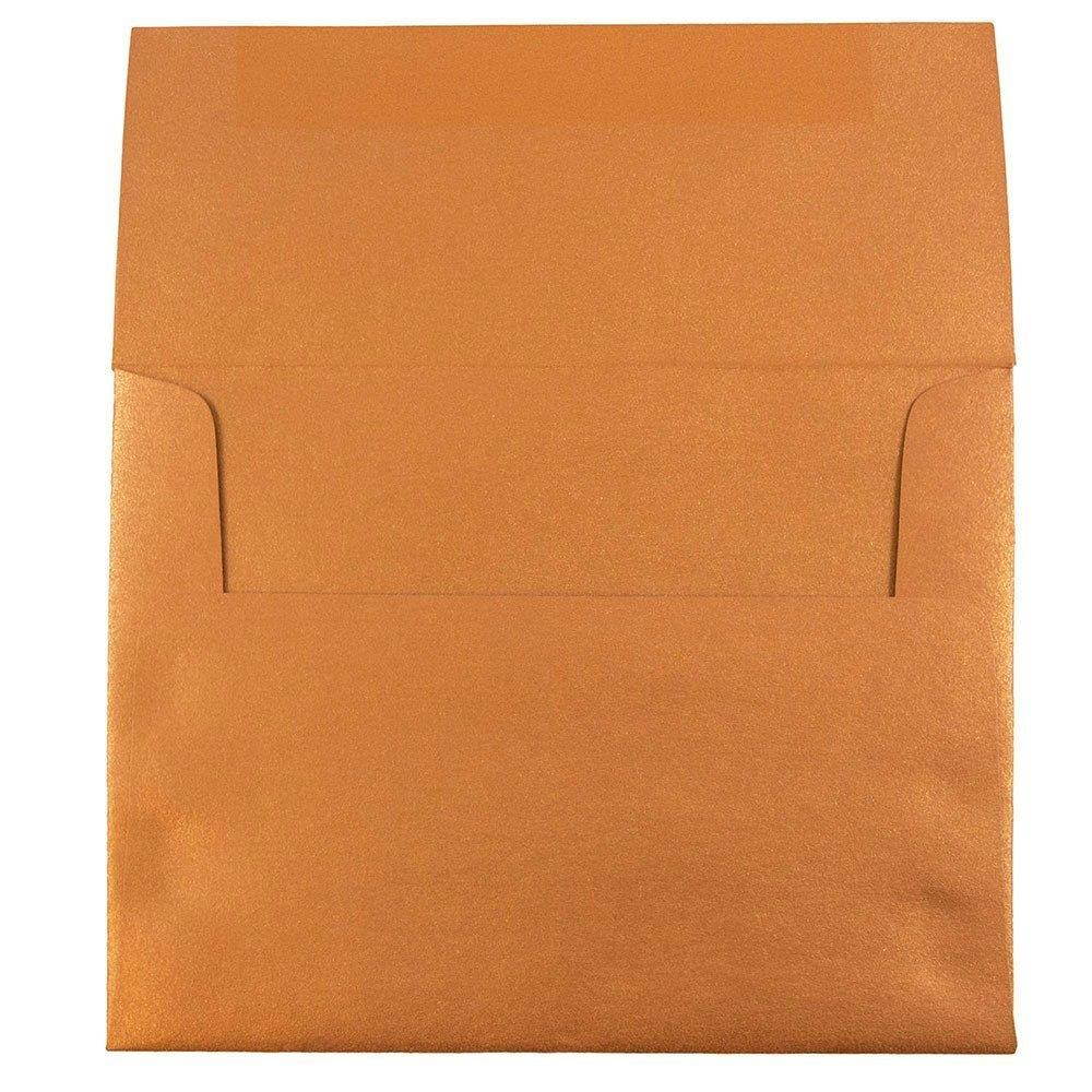 JAM PAPER A2 Metallic Invitation Envelopes - 4 3/8 x 5 3/4 - Copper Stardream - 50/Pack