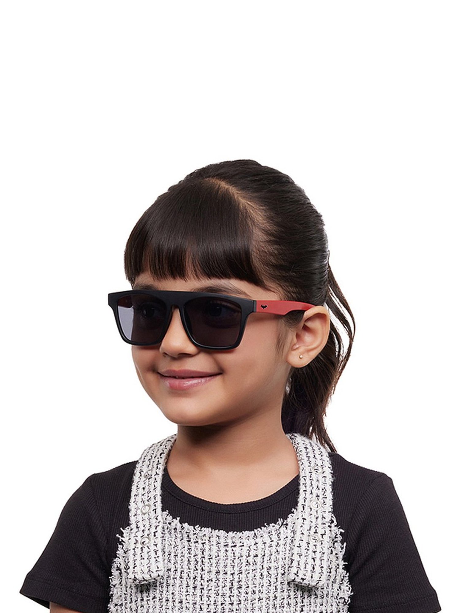 Hooper Batman Light Grey Rectangular UV Protection Sunglasses for Kids