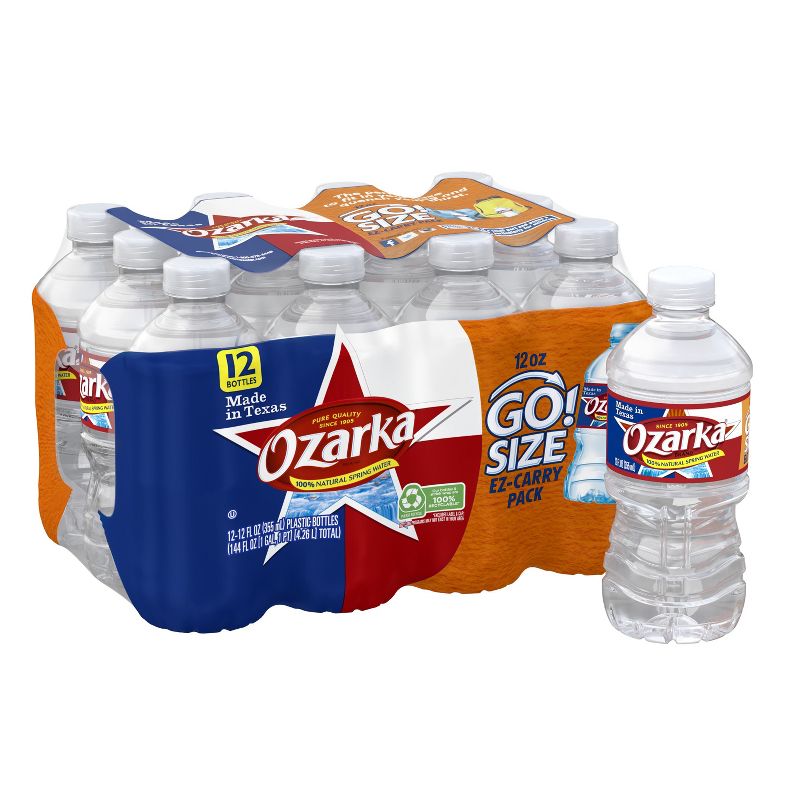 Ozarka Brand 100% Natural Spring Water - 12pk/12 fl oz Bottles
