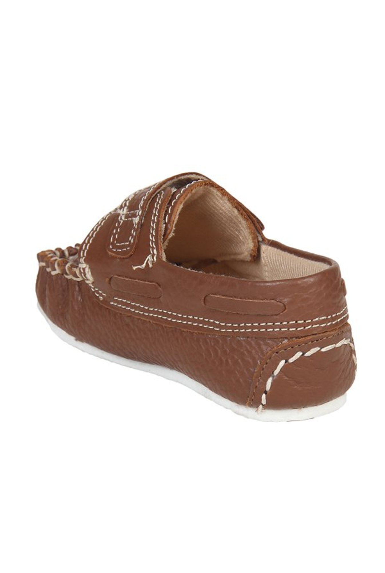 Beanz Kids Aaron Brown Leather Loafers