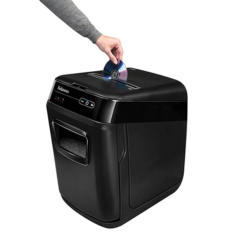 AutoMax 150C 150-Sheet Cross-Cut Auto Feed Shredder with Jam Protection for Hands-Free Shredding (4680001), Black