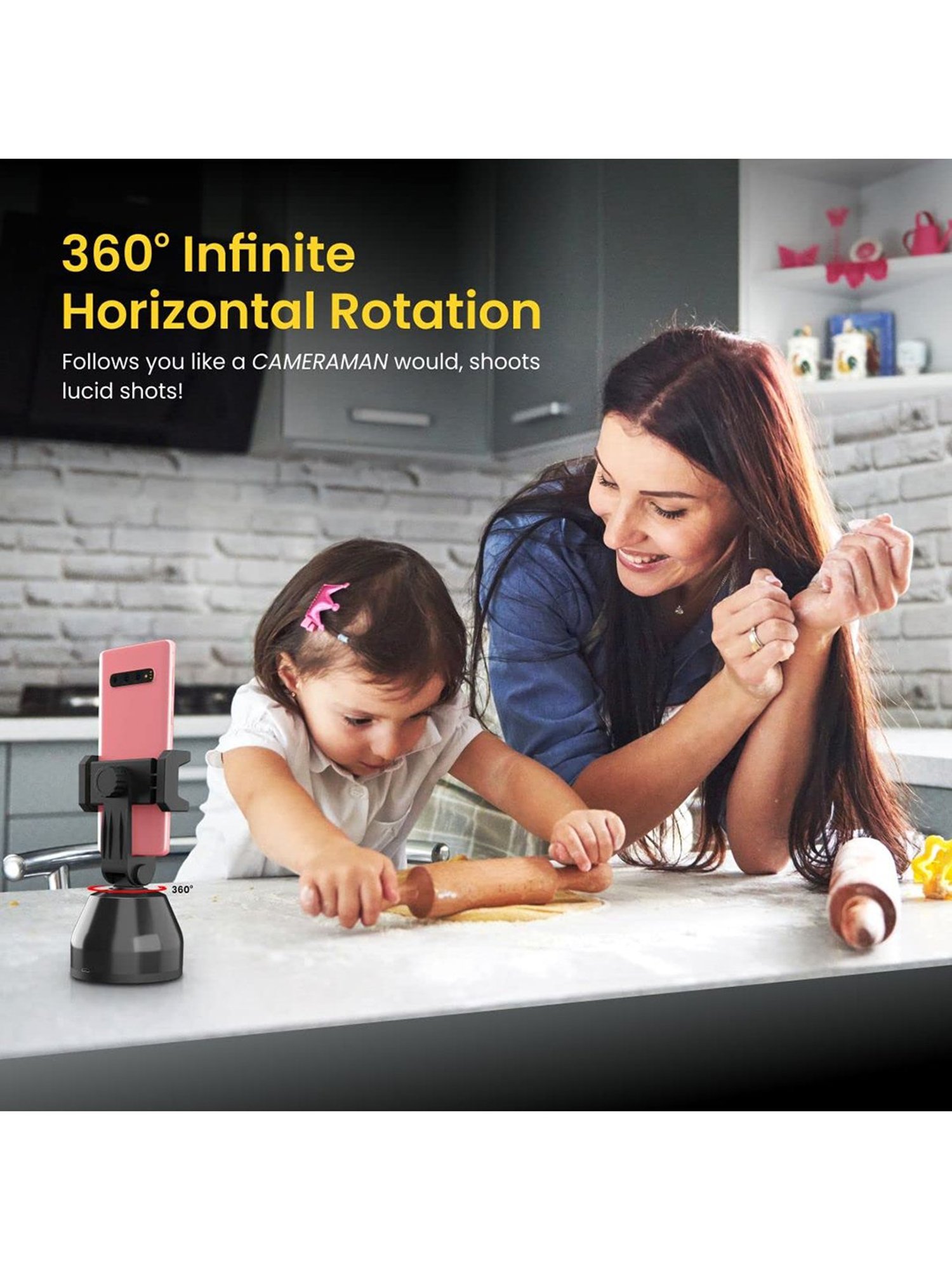 GRIPP Magic Stand Compatible for All Mobile Phones Devices (Black)