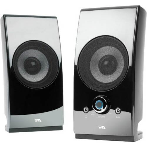 Cyber Acoustics CA-2027 Speaker System - 5 W RMS - Desktop - Glossy Black