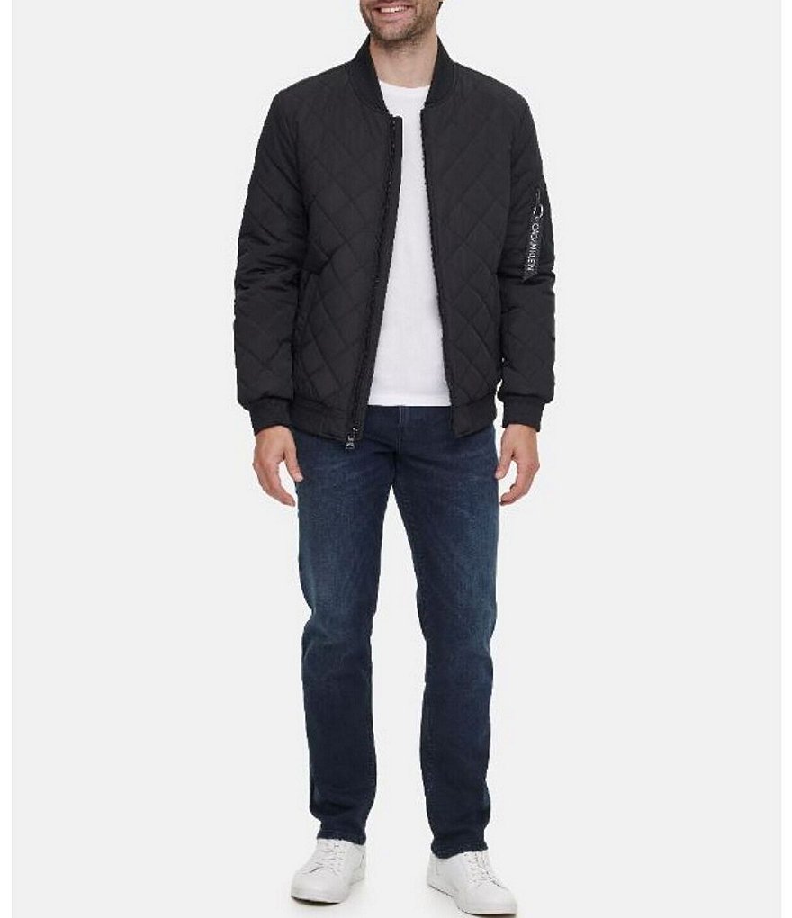 Calvin Klein Quilted Baseball Bomber Jacket