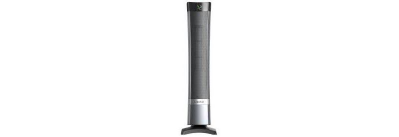 Lasko 5160 Portable Electric 1500 Watt Room Oscillating Ceramic Tower Space Heater with Remote, Adjustable Thermostat, Digital Controls, and Timer