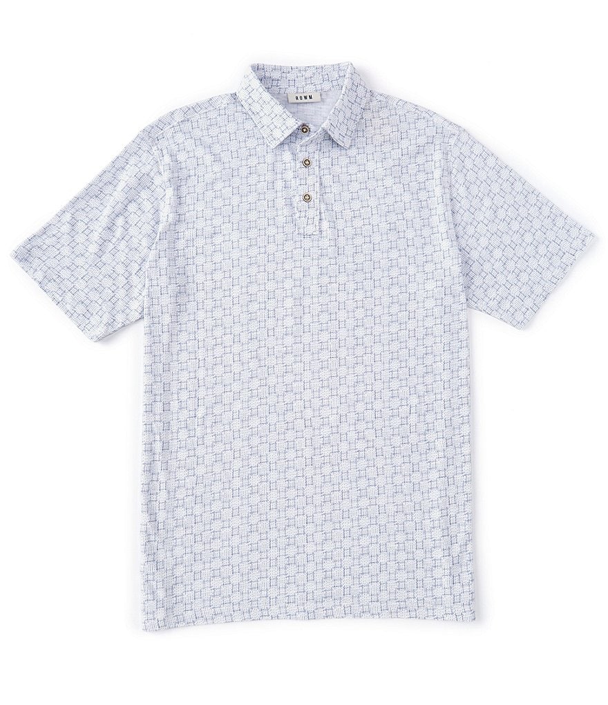 Rowm Short-Sleeve Jersey Printed Polo