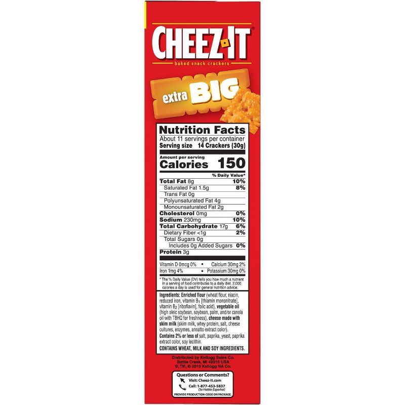 Cheez-It Big Baked Snack Crackers - 11.7oz