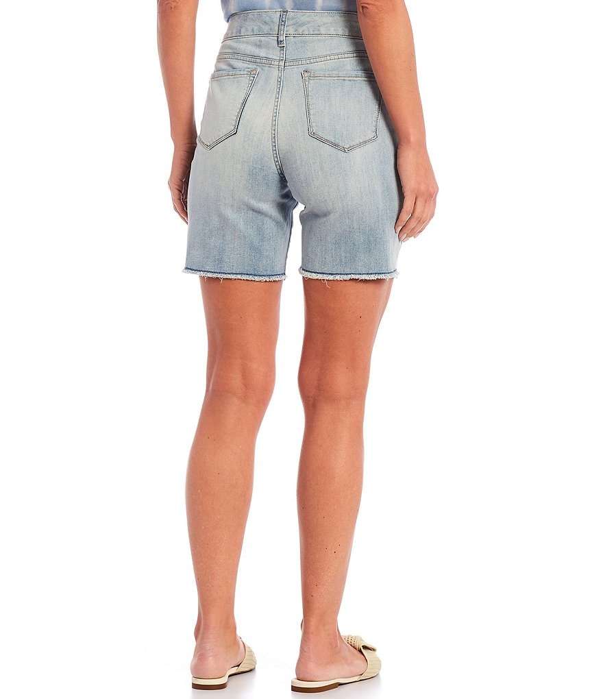 Code Bleu Chelsea Fray Hem Denim Shorts