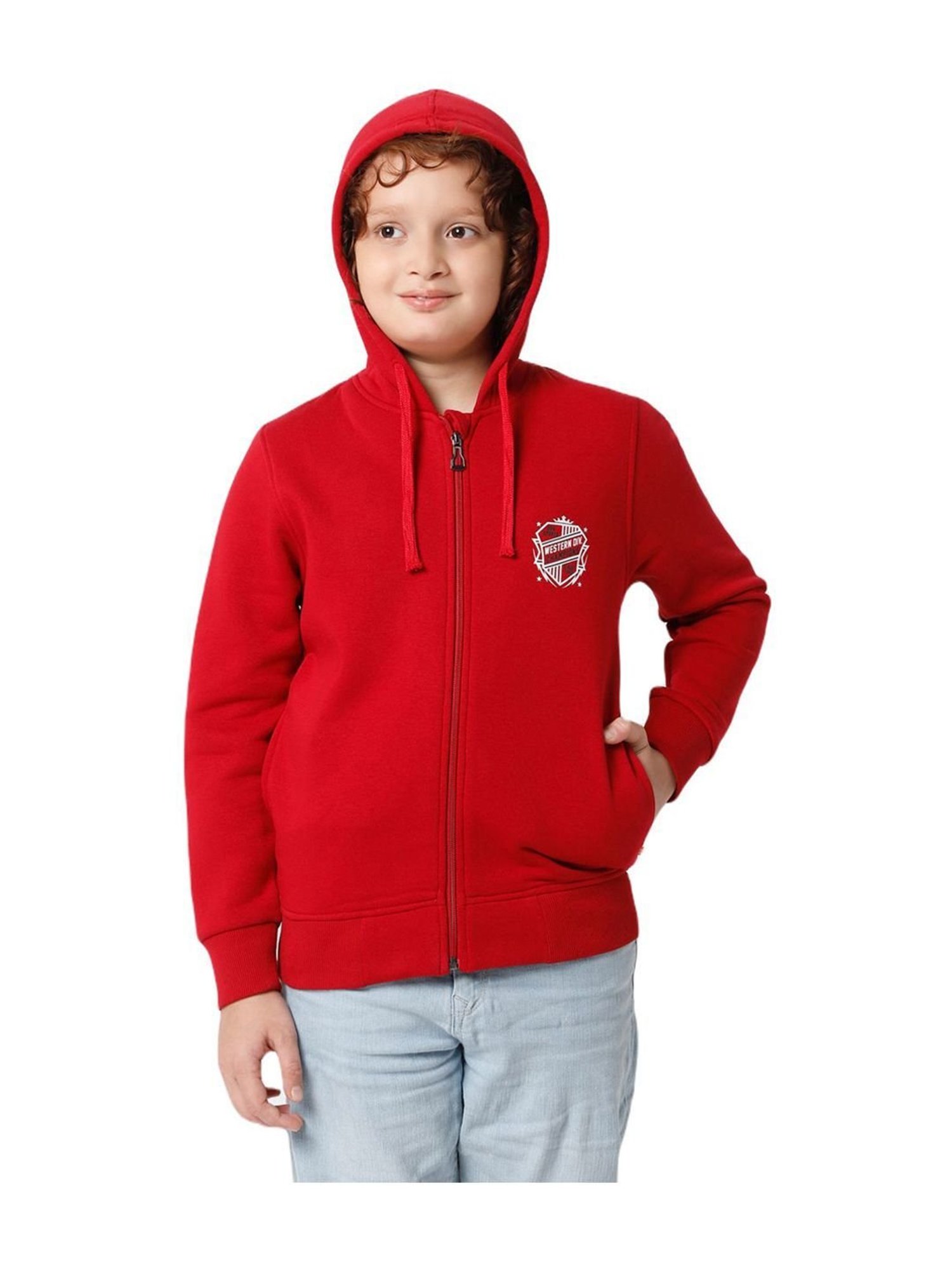 Proteens Kids Red Regular Fit Full Sleeves Jacket