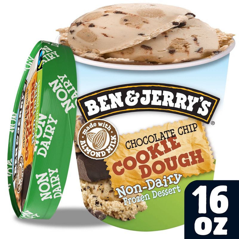 Ben & Jerry's Non-Dairy Ice Cream Chocolate Chip Cookie Dough Frozen Dessert - 16oz