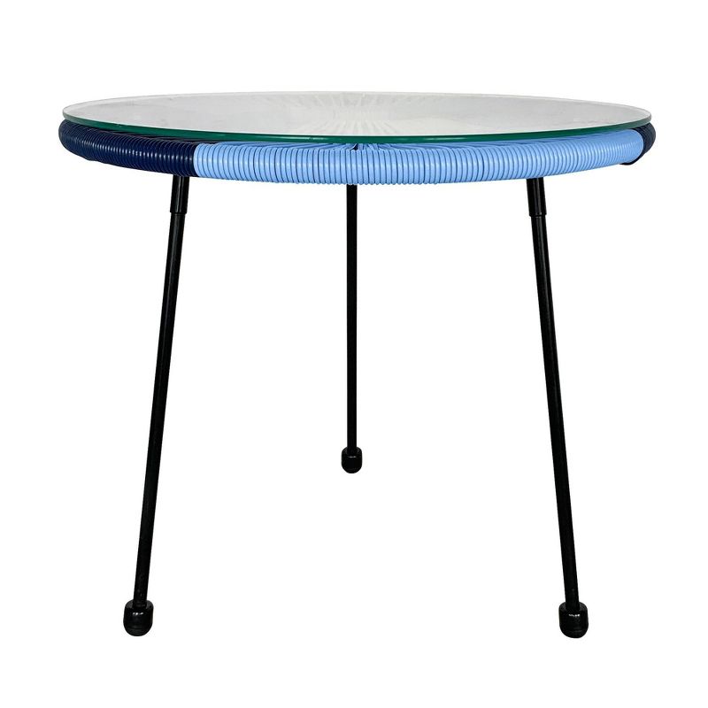 3pc Outdoor Conversation Set - Blue - TK Classics