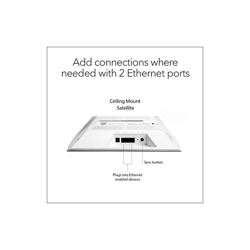 Orbi Pro TriBand WiFi CeilingMount Satellite for Business with 3Gbps Speed SRC60 | 1 Satellite Covers up to 2500 sq ft | Requires Orbi Pro Router | Insight Cloud Management SRC60