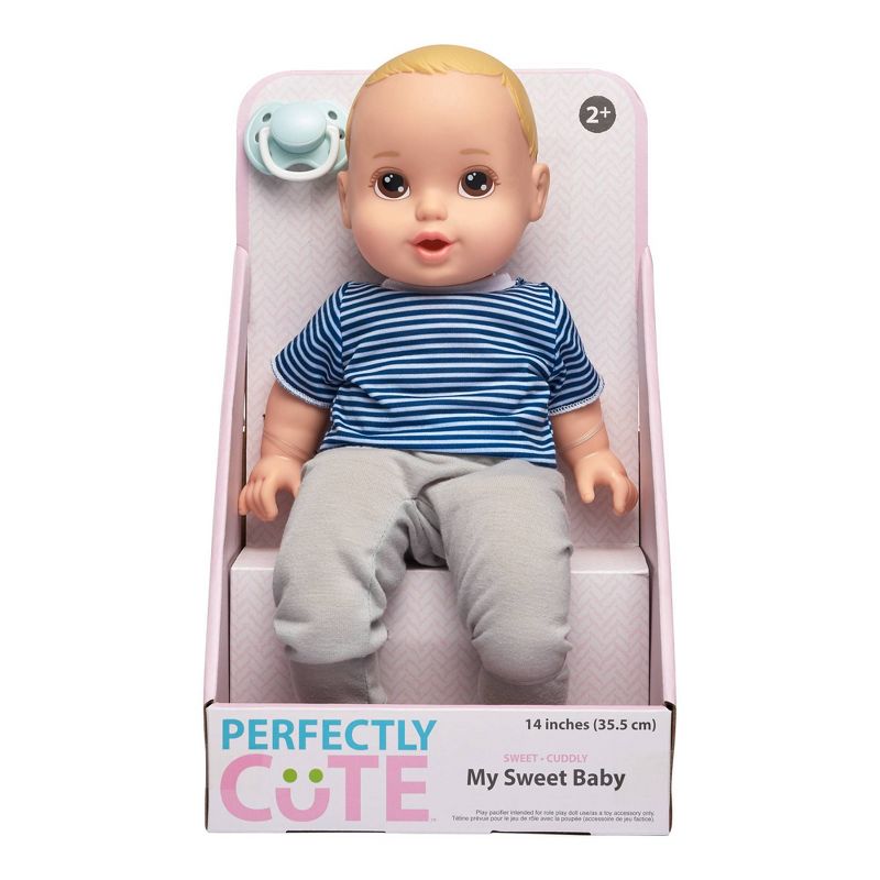 Perfectly Cute 14" My Sweet Baby Boy Doll - Blonde with Brown Eyes