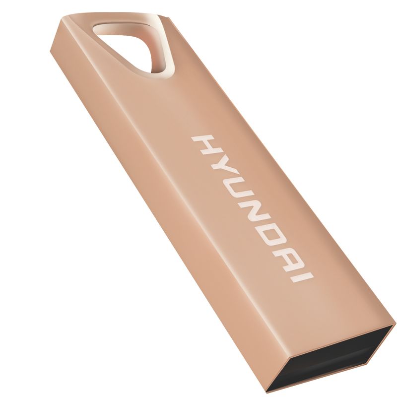 Hyundai Bravo Deluxe Keychain USB 2.0 Flash Drive 32GB Metal Rose Gold - U2BK/32GARG