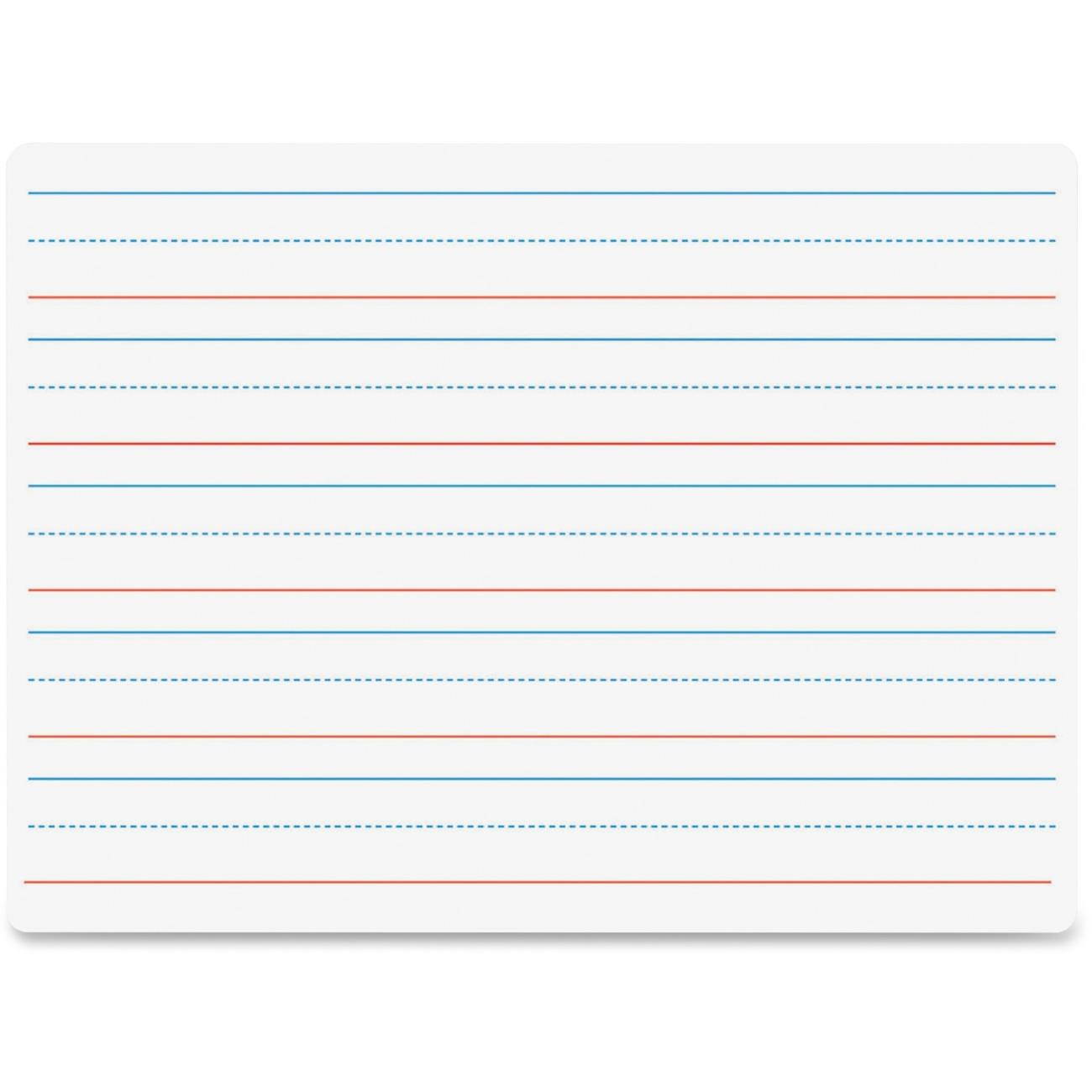 Flipside Products Dry-Erase Board Ruled 9"x12" Red/Blue 10034