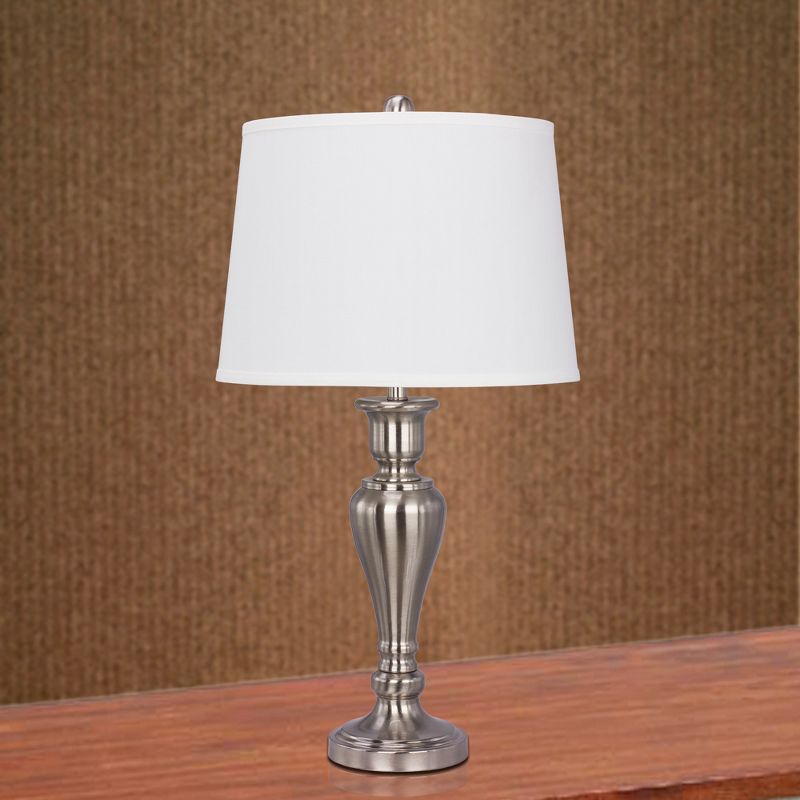 Fangio Lighting Metal Table Lamps Silver