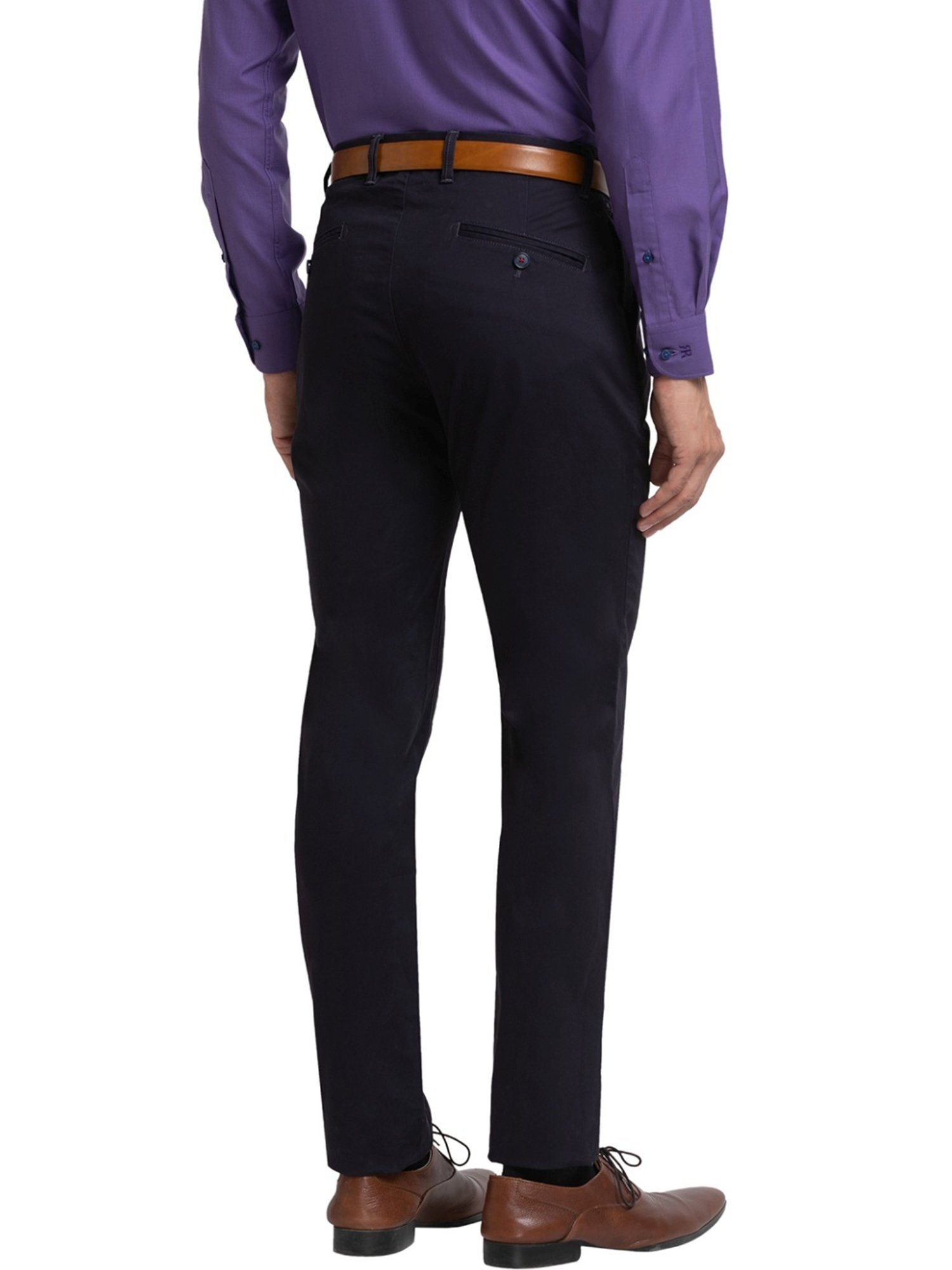 Raymond Violet Slim Fit Trousers
