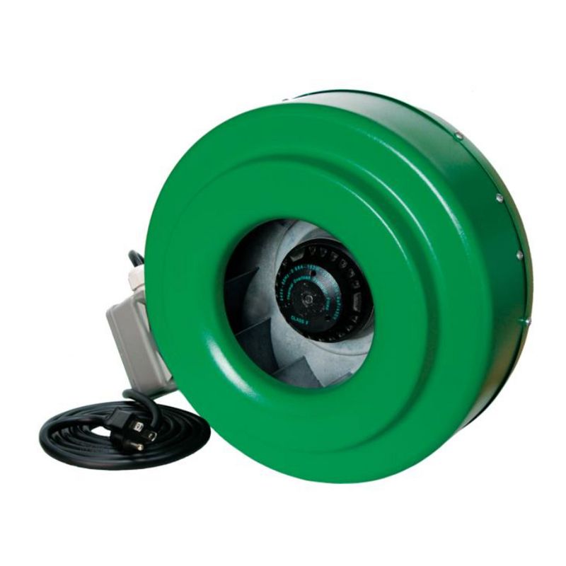 Hydrofarm ACDF10 Active Air 10 Inch Inline Duct Fan Blower with Mount Brackets, Low Noise Output, and UL Components Rated for 760 CFM, Green