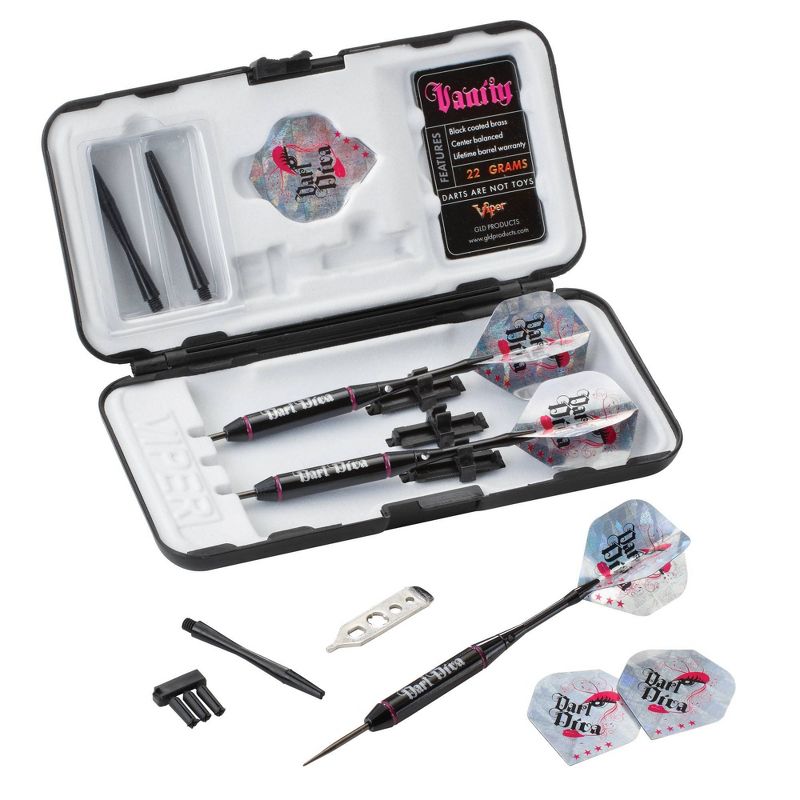 Elkadart Rainbow 90% Tungsten Soft Tip Darts Multi Color Titanium Coating Ringed Barrel 18 Grams