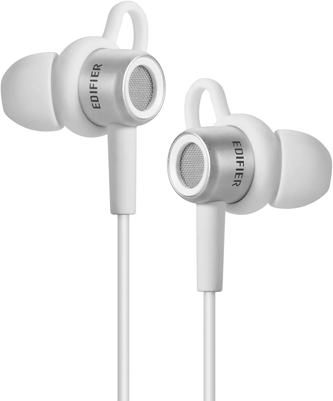 Edifier P295 Earbuds w/Mic - White - Ergonomic