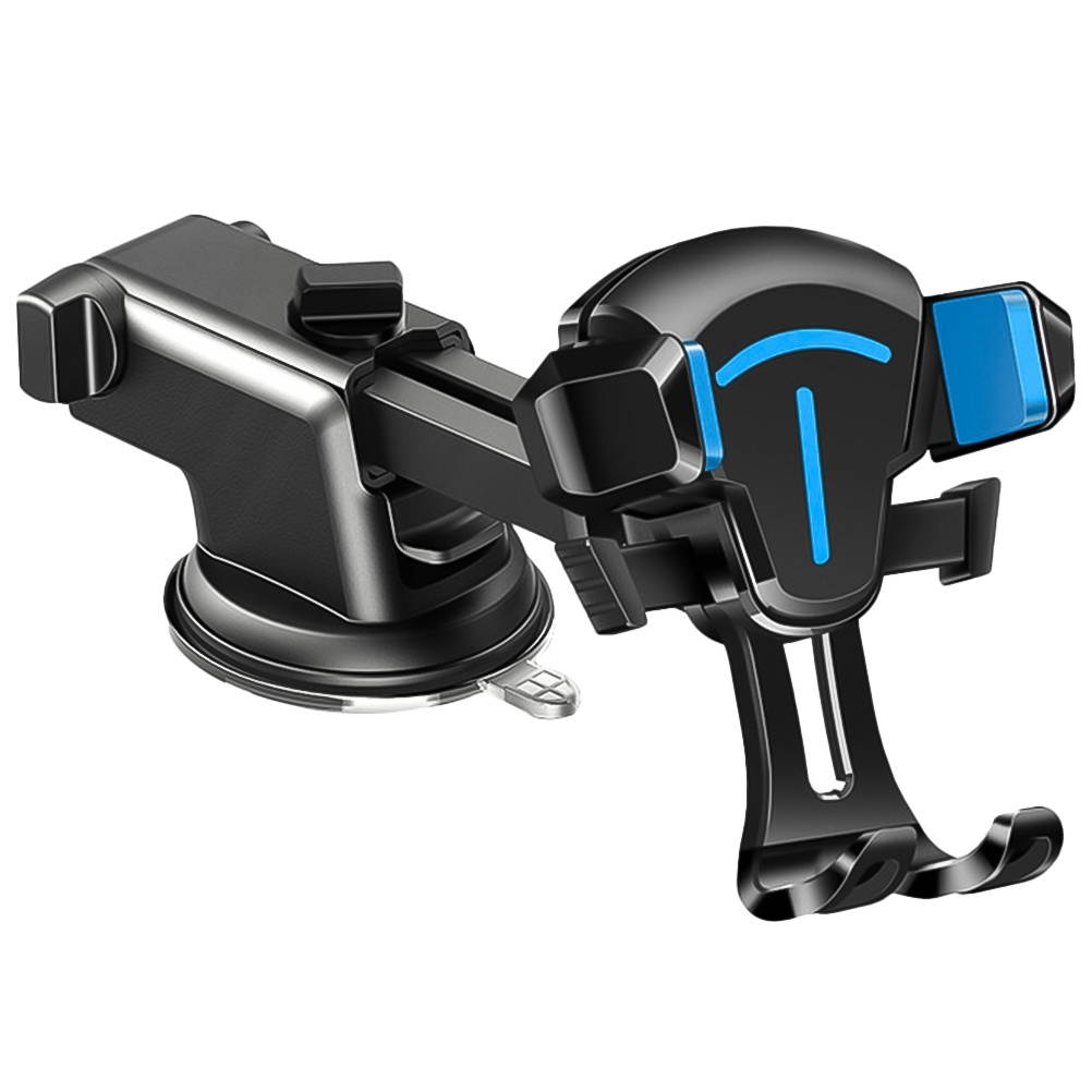 1pc Vehicle Phone Bracket Car Phone Holder Phone Bracket Phone Stand Mount Multifunctional Car Phone Rack (2-in-1 Blue)